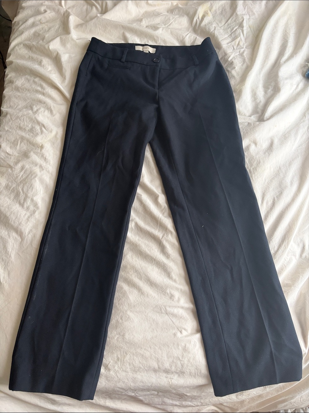 LOFT Navy Women's Dress Pants - Straight Leg